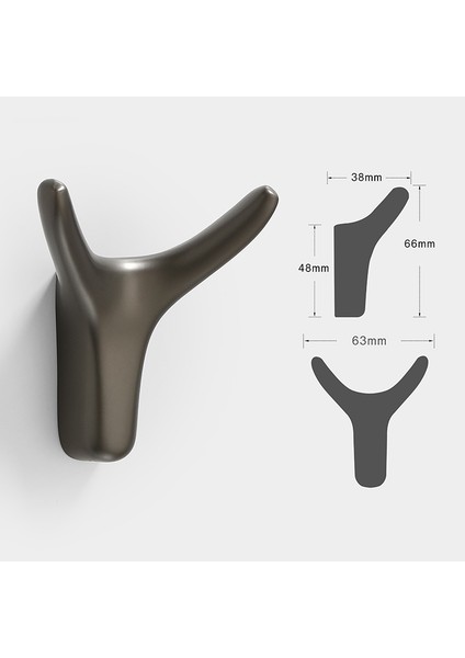 Inci Grisi Stili Betocı Duvar Askılığı Elbise Kanca Yatak Odası Bornoz Kanca Oturma Odası Ceket Kanca Havlu Kanca Banyo Aksesuarları (Yurt Dışından)