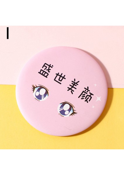 Ben Stil Makyaj Aynası Taşınabilir El Aynası Mini Yuvarlak Cep Aynası Makyaj Makyaj Aynası Kozmetik Aracı Seyahat Aksesuarları (Yurt Dışından)