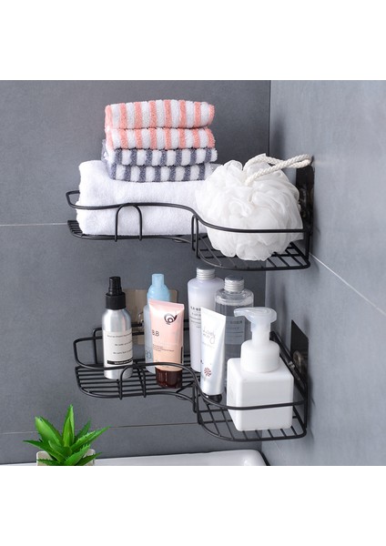 Bordo Tarzı Weroom Banyo Rafı Deliksiz Tripod Mutfak Aksesuarları Taşıma Kapasitesi 8kg Saklama Rafı Emme Bardaklı Organizer (Yurt Dışından) modelleri