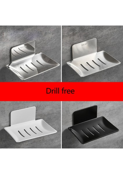 Beyaz Renk Stili Duvar Monteli Sabunluk Tutucu Mutfak ve Banyo Organizatoru Metal Sabunluk - Matkap Gerektirmez (Yurt Dışından) modelleri