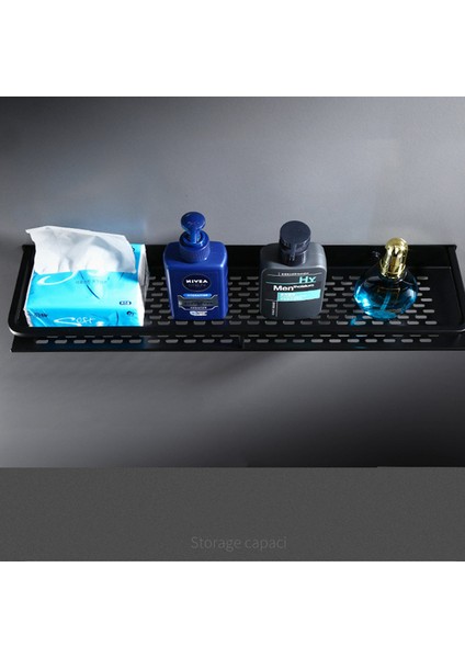 40CM-1 Tarzı Banyo Rafı Siyah Alüminyum Duvara Monte Kare Şampuan Rafı Kozmetik Raflar Mutfak Fileli Raf Depolama Rafı Organizer Raf (Yurt Dışından) modelleri