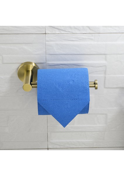 Kağıt Tutucu Stili Altın Fırçalanmış Banyo Aksesuarları Donanım Seti Tuvalet Fırçası Tutucu Kağıt Tutucu Havlu Askısı Bornoz Kanca Sabunluk Havlu Halkası - (Yurt Dışından)