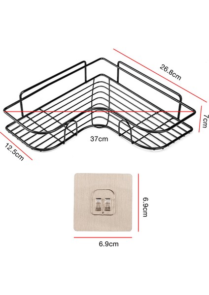 1 Adet Tarzı Banyo Şampuan Rafı Saklama Rafı Tutucu Punch Köşe Organizatör Duş Rafı Vantuzlu Banyo Aksesuarları (Yurt Dışından) modelleri