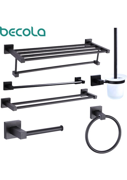 Çift Sabun Ağları Stili 55CM Mat Siyah Çift Havlu Askılıklı Banyo Havlu Askısı Uzay Alüminyum Banyo Aksesuarları Havlu Rafı Havlu Halkası Tuvalet Fırçası (Yurt Dışından) indirimleri