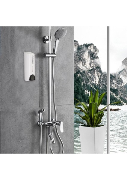 Mor Tarzı Tek Çift Üçlü 350ML Sabunluk Duvara Monte Duş Banyo Şampuan Dispenseri Sıvı Sabun Konteyneri Banyo Aksesuarları (Yurt Dışından)