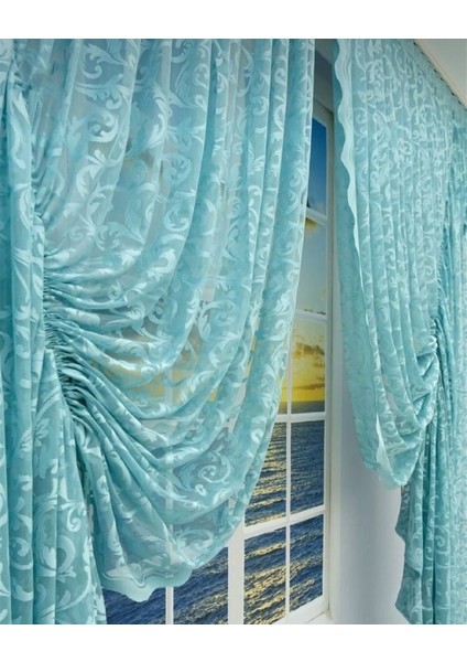 Iki Adet Tül Fon Perde modelleri