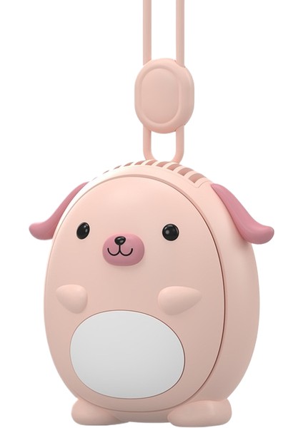 Çocuk Asılı Boyun Küçük Fan Sevimli Karikatür Köpek Taşınabilir El USB Fan (Yurt Dışından)