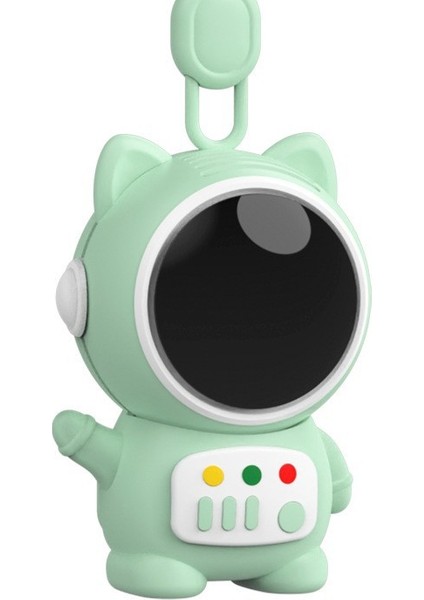 Astronot Mini USB Küçük Fan Asılı Boyun Astronot Öğrenci Taşınabilir El Masaüstü Kanatsız Fan (Yurt Dışından)