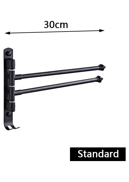 B-2 Tarzı Dookole Paslanmaz Çelik Banyo Döner Havlu Askısı, Kanca ile Duvara Monte Tasarruflu Askılık (Yurt Dışından)