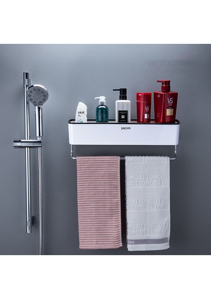 L-Siyah Stili Banyo Duş Raf Banyo Aksesuarları Depolama Sepeti Askı Raf Organizatörü Holder (Yurt Dışından) indirimleri