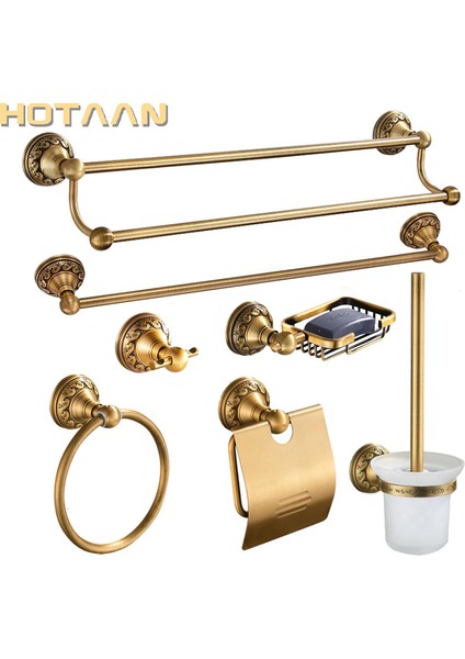 Havlu Yüzük Stili Ücretsiz G Antik Pirinç Alüminyum Banyo Aksesuarları Seti, Elbise Askısı, Kağıt Tutucu, Havlu Askısı, Sabun Sepeti, Banyo Aksesuarı (Yurt Dışından) fiyatları