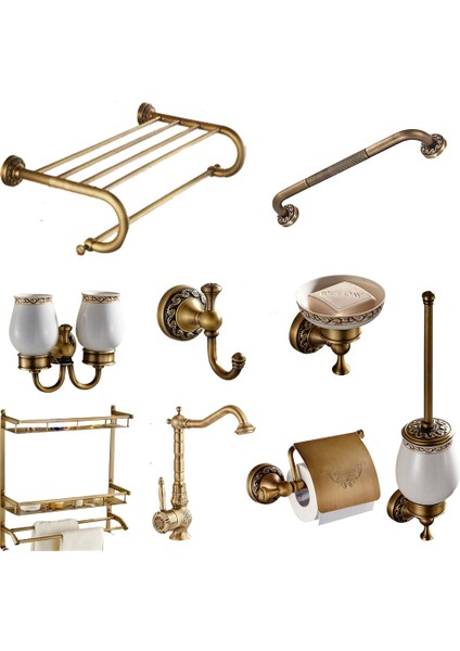 Kısa Havluluk Stili Antika Banyo Ürünleri Duvara Monte Pirinç Banyo Aksesuarları Kağıt Tutucu Oymalı Kağıt Tutucu Pirinç Koleksiyonu (Yurt Dışından) fırsatları