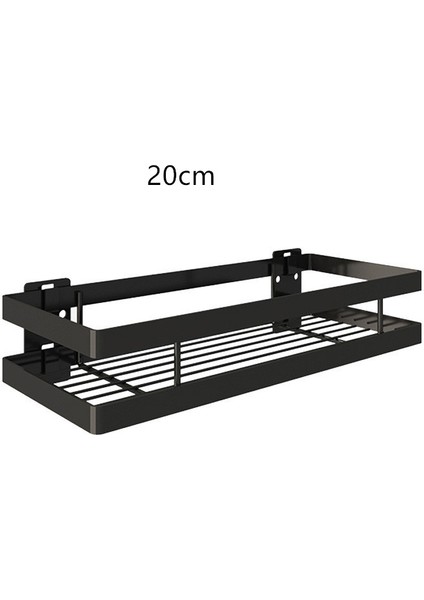 20CM Tarzı Tuqiu Banyo Rafı Banyo Saklama Tutucu Su Banyo Duş Rafı Siyah Banyo Şampuan Tutucu Sepet Tutucu Köşe Rafı (Yurt Dışından)