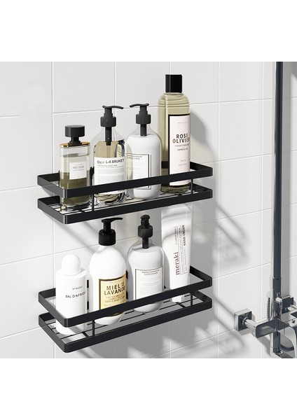 20CM Tarzı Tuqiu Banyo Rafı Banyo Saklama Tutucu Su Banyo Duş Rafı Siyah Banyo Şampuan Tutucu Sepet Tutucu Köşe Rafı (Yurt Dışından) modelleri