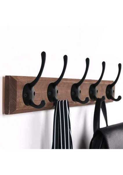 Siyah Stil 12 Paket Siyah Duvar Monteli Retro Çift Kanca ile Askı Kanca Işlevsel Siyah Kanca Coat, Eşarp, Çanta, Havlu, Anahtar, Şapka Için (Yurt Dışından) modelleri