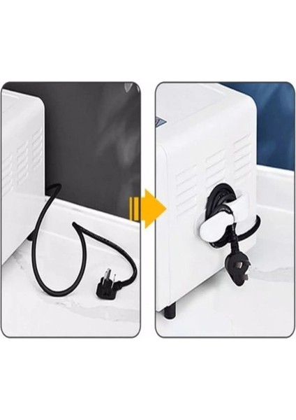 Neler Geldi Neler 2 Adet Yapışkanlı Kablo Sabitleyici Düzenleyici Çok Amaçlı Kablo Tutucu Airfryer Kablo Toparlayıcı modelleri