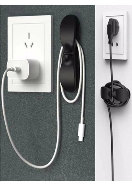 Neler Geldi Neler 2 Adet Yapışkanlı Kablo Sabitleyici Düzenleyici Çok Amaçlı Kablo Tutucu Airfryer Kablo Toparlayıcı fırsatları