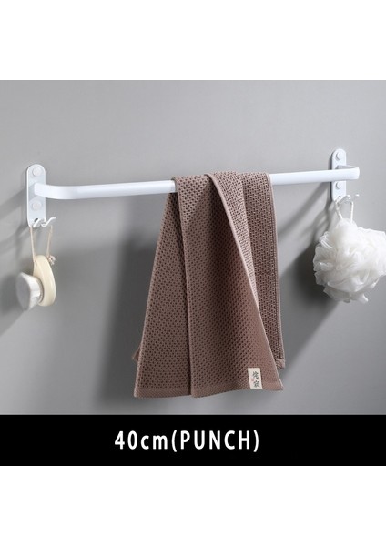 Beyaz Tek 40CM Tarzı Duvara Monteli Havlu Askısı Havlu Rafı Banyo Alanı Alüminyum Moda Beyaz Havlu Askısı Mat Beyaz Havlu Tutucu (Yurt Dışından)