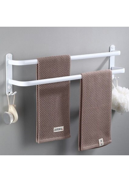 Beyaz Tek 40CM Tarzı Duvara Monteli Havlu Askısı Havlu Rafı Banyo Alanı Alüminyum Moda Beyaz Havlu Askısı Mat Beyaz Havlu Tutucu (Yurt Dışından) fırsatları