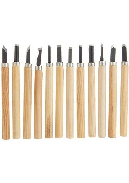 12 Parça Ahşap Oyma Hobi Heykel Set Ağaç Oyma Set Kalem Set Hobi Oyma Bıçakları fırsatları