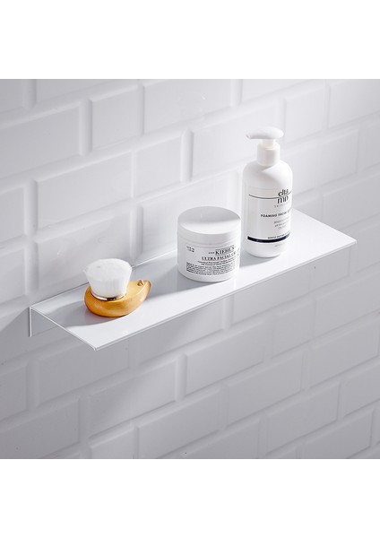 Fırçalanmış Altın 50CM Stili Fırçalanmış Altın Siyah Beyaz Alüminyum Banyo Şampuan Kozmetik Rafı Mutfak Duvara Monte Tuvalet Duş Depolama Rafı Aksesuarları (Yurt Dışından) indirimleri