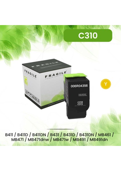 Muadil Sarı Toner C310 - 44469714 Uyumlu