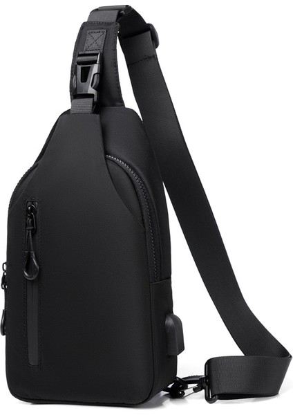 Basit Düz Renk Rahat Messenger Çanta Spor Açık Cep Telefonu Göğüs Çantası (Yurt Dışından)