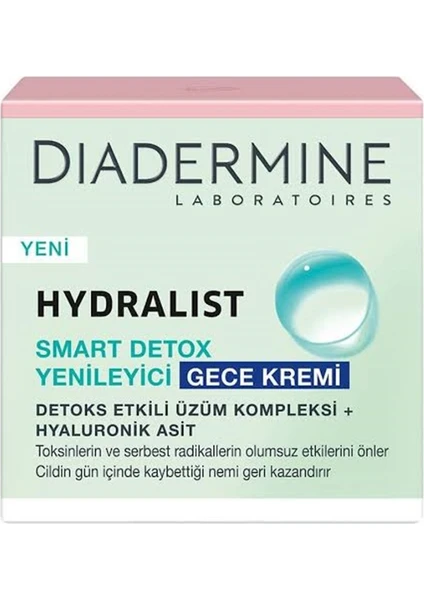 Hydralist Smart Detox Yenileyici Gece Kremi 50 ml