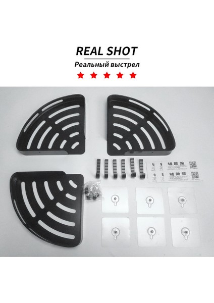 B-Köşesi-2 Katlı Stil Üçgen Havlu Duş Depolama Rafı Siyah Köşe Raflar Duvara Monte Alüminyum Şampuan Tutucu Matkap Gerektirmeyen Banyo Rafı Organizatörü (Yurt Dışından) indirimleri