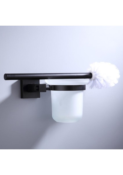 Tek Kupa Stili 55CM Mat Siyah Çift Havlu Askılıklı Banyo Havlu Askısı Uzay Alüminyum Banyo Aksesuarları Havlu Rafı Havlu Halkası Tuvalet Fırçası (Yurt Dışından) modelleri