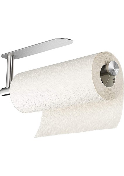 Siyah Stil 2021 Mutfak Banyo Yeni Moda Kendinden Yapışkanlı Kağıt Rulo Tutucu Taşınabilir Kağıt Havlu Rafı Için Mutfak Banyo Gümüş (Yurt Dışından)