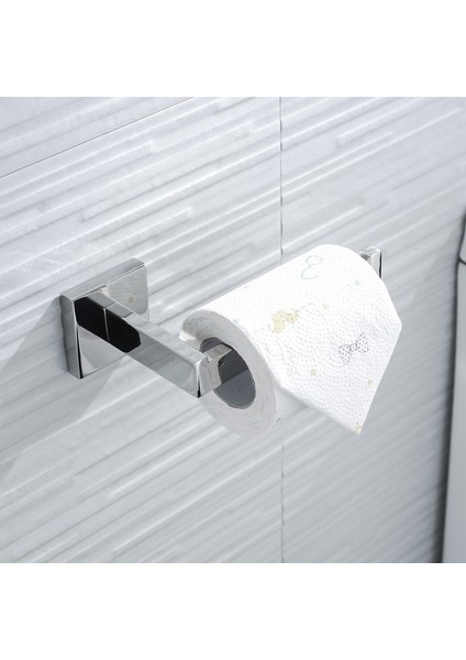 Kağıt Tutucu Stili Yüksek Kaliteli Paslanmaz Çelik Banyo Donanım Seti Rulo Kağıt Tutucu Havlu Askılı Tuvalet Fırça Tutucu Havlu Rafı Banyo Aksesuarları (Yurt Dışından)