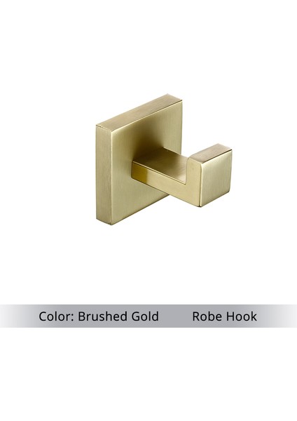 Bg-Robe Hook Tarzı Banyo Donanım Seti Aksesuarları Mat Siyah Raf Havlu Askılığı Askı Havlu Rafı Kağıt Tutucu Siyah Diş Fırçası (Yurt Dışından)