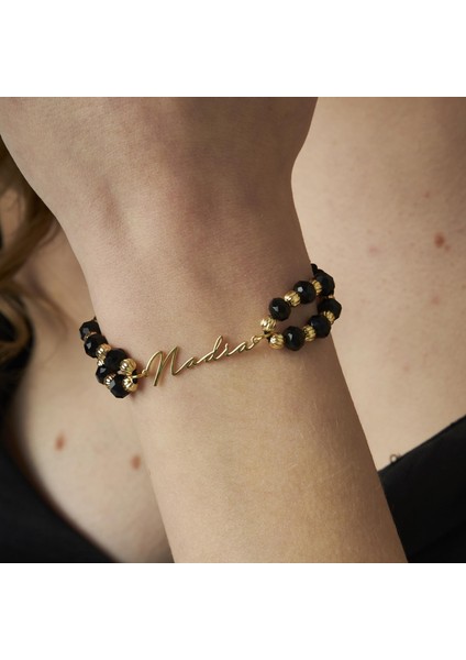 Siyah Halat Isim Küreli Bileklik fırsatları