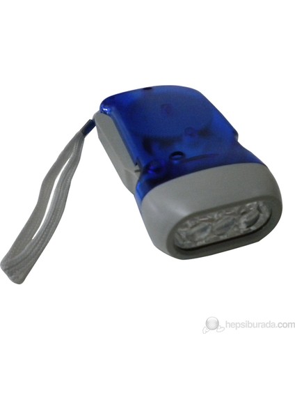 Dinamolu Kendinden Işıklı Power LED El Feneri 80219