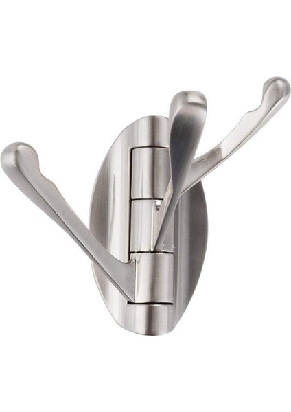 Fırçalanmış Stil Dookole Paslanmaz Çelik Banyo Döner Havlu Askısı, Kanca ile Duvara Monte Tasarruflu Askılık (Yurt Dışından)