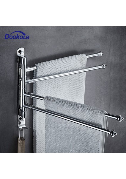 Fırçalanmış Stil Dookole Paslanmaz Çelik Banyo Döner Havlu Askısı, Kanca ile Duvara Monte Tasarruflu Askılık (Yurt Dışından) fiyatları