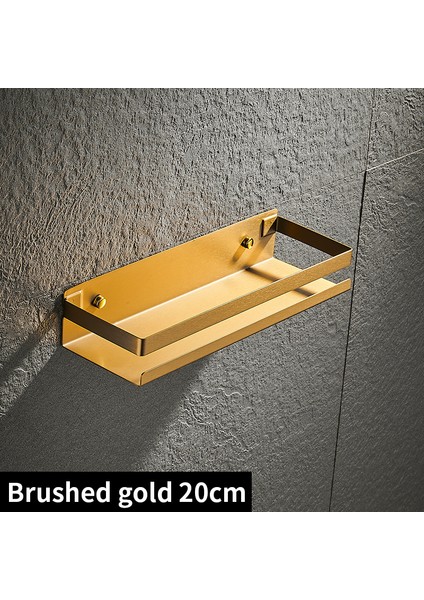 Altın 20CM Tarzı Banyo Aksesuarları 25 cm Modern Mat Siyah Banyo Köşe Rafları Mutfak Duvar Rafı Duş Şampuan Depolama Rafı (Yurt Dışından)