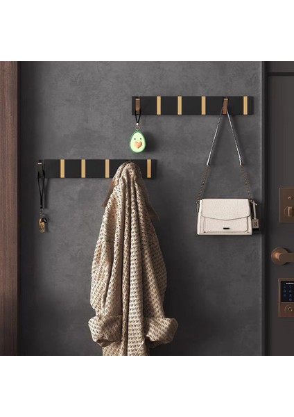 Siyah Altın 4 Kanca Stili Taıcute Katlanabilir Havlu Askısı 2 Yönlü Montaj Duvar Kanca Ceket Kıyafet Tutucu Banyo Mutfak Yatak Odası Koridor Siyah Altın (Yurt Dışından) modelleri