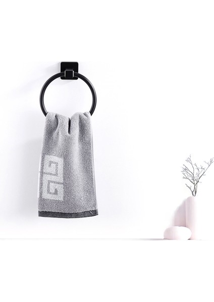 C Yuvarlak Koltuk Siyah Stil Kendi Kendine Yapışan Havlu Halkaları Paslanmaz Çelik Yuvarlak Banyo Havluları Tutucu Duvara Monte El Havlu Rayları Mutfak Banyo Için (Yurt Dışından) modelleri