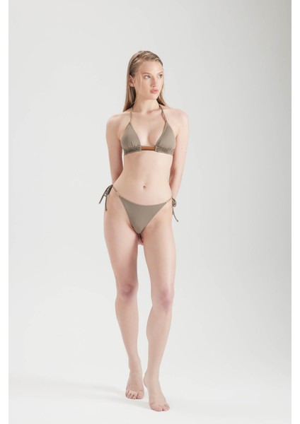 Biyeli Üçgen Bikini Takımı