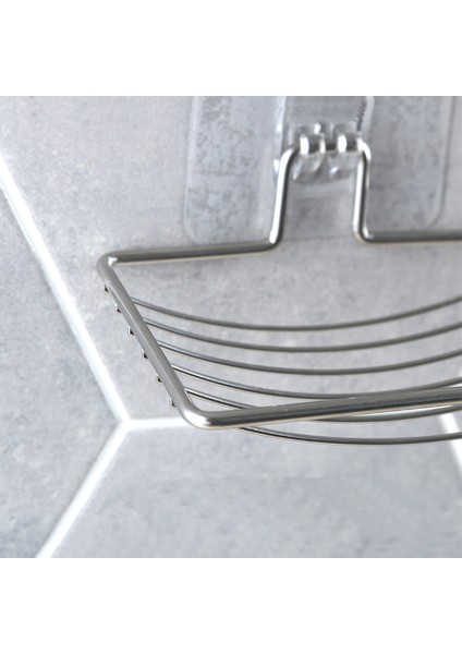 Gümüş Banyo Elek Vantuzlu Sabunluk Kupası Kutusu Sabun Saklama Duş Tepsisi Banyo Aksesuarları (Yurt Dışından) fırsatları