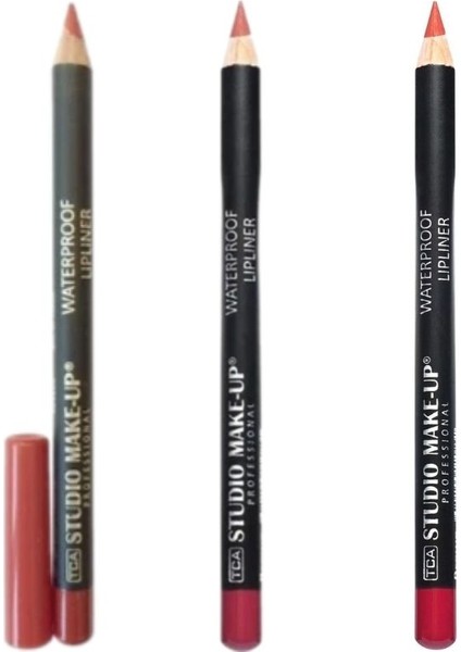 3'lü Waterproof Lipliner Dudak Kalemi