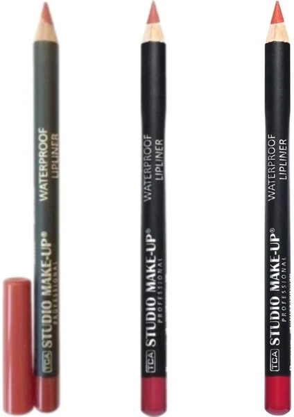 Tca Studio Make-Up 3'lü Waterproof Lipliner Dudak Kalemi