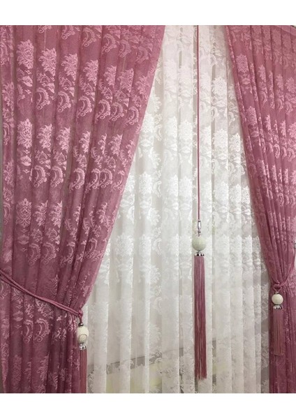 Iki Adet Tül Fon Perde modelleri