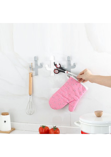 Beyaz Stil Kaktüs Kanca Kapı Duvar Askısı Dikişsiz Güçlü Viskon Kanca Ev Mutfak Banyo Banyo Güçlü Duvar Kanca Aracı Dekorasyon Kanca (Yurt Dışından) fırsatları