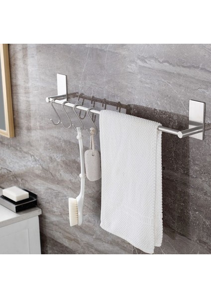 11AG200702-40 Stili Ev Banyosu Için Duvara Monte Havlu Askısı Saklama Rafı Paslanmaz Çelik (Yurt Dışından) indirimleri