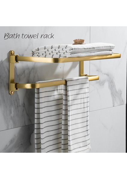 Havlu Halkası Tarzı Fırçalanmış Altın Banyo Tuvalet Kağıt Tutucu Telefon Tutucu Duvara Monte Tuvalet Kağıt Tutucu Raf Havlu Askısı Çamaşır Askısı - (Yurt Dışından) modelleri