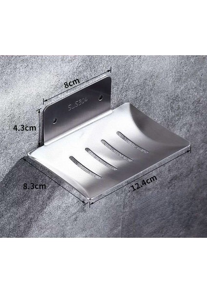 Çizim Stili Duvar Montajlı Sabunluk Sabun Sünger Tutucu Banyo ve Mutfak Organizatörü Metal Sabun Tutucu (Yurt Dışından)