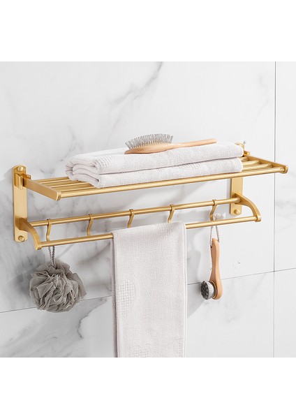 5 Sıra Kanca Stili Fırçalanmış Altın Banyo Tuvalet Kağıt Tutucu Telefon Tutucu Duvara Monte Tuvalet Kağıt Tutucu Raf Havlu Askısı Çamaşır Askısı - (Yurt Dışından) fiyatları